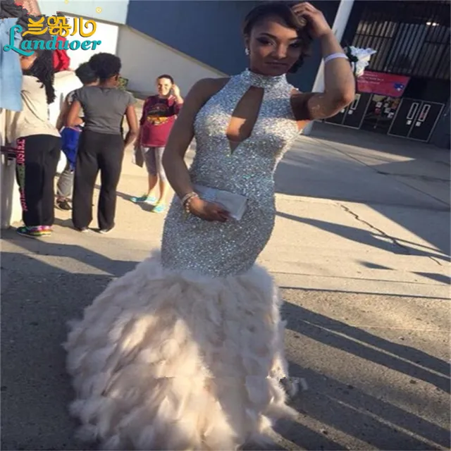 Feather Prom Dresses