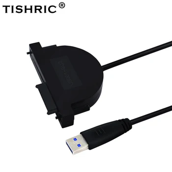 

TISHRIC NEW SATA TO USB USB3.0 To 13PIN SATA Cable Hard Drive Cable SSD HDD USB Adapter Hard Disk SATA Power MOLEX
