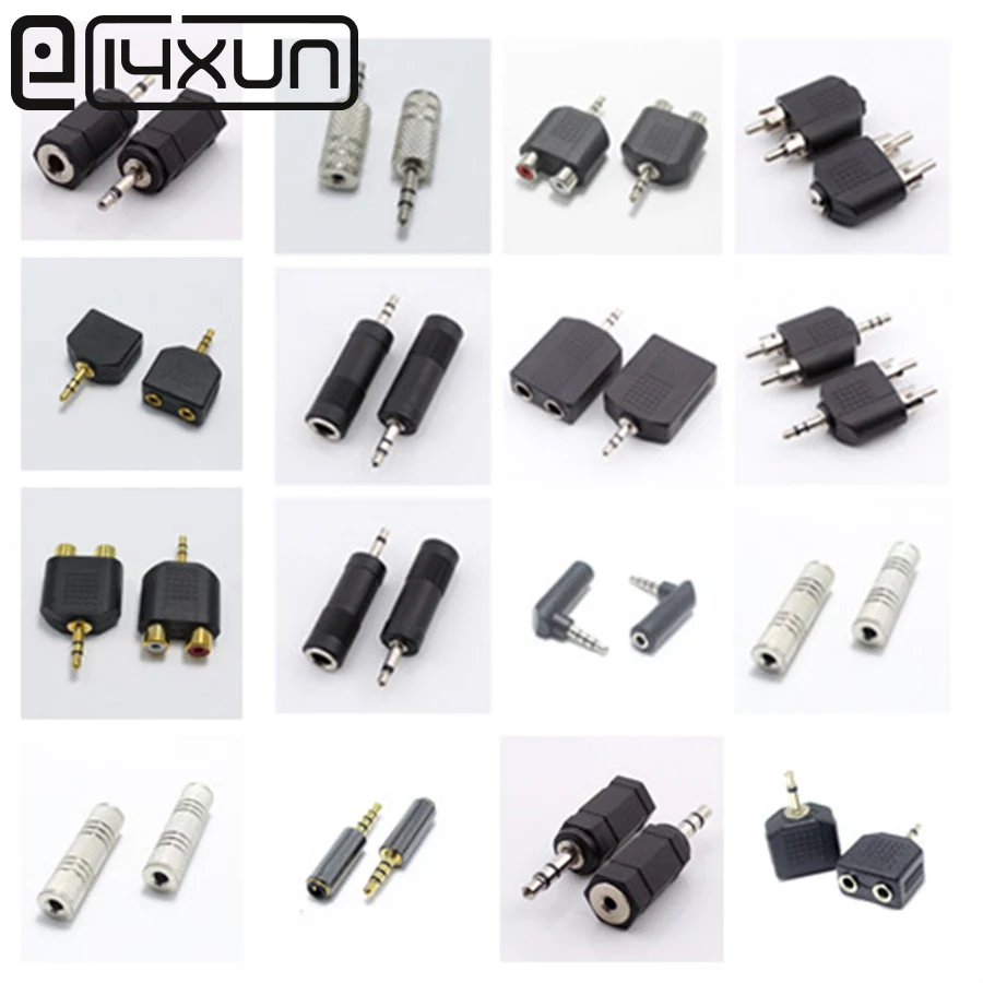 

1pcs 3.5mm Male / Female Plug Jack Stereo Coupler Adapter 3.5 mm Mono Stereo to 6.35 RCA Charging Connector for iPhone PC Phone