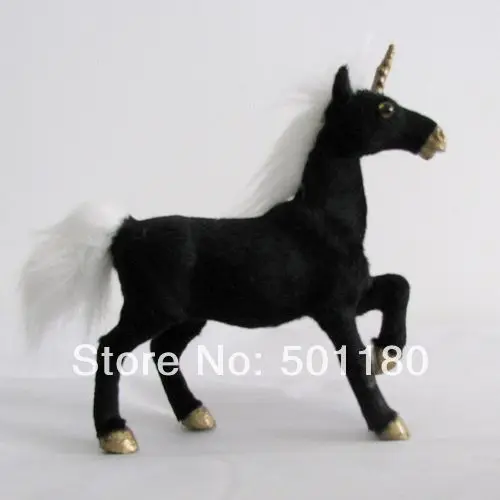 

free shipping handmade horned horse