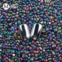 Mtssii Хамелеон горный хрусталь, украшения ногтей камни разного размера бусины, шпильки для ногтей 100g Аксессуары для самостоятельного