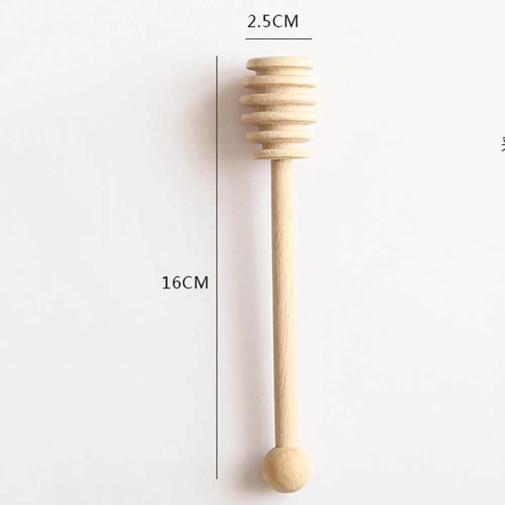 1 шт. практичная длинная ручка деревянная медовая ложка для перемешивания палочка для медовой банки принадлежности Кухонные инструменты