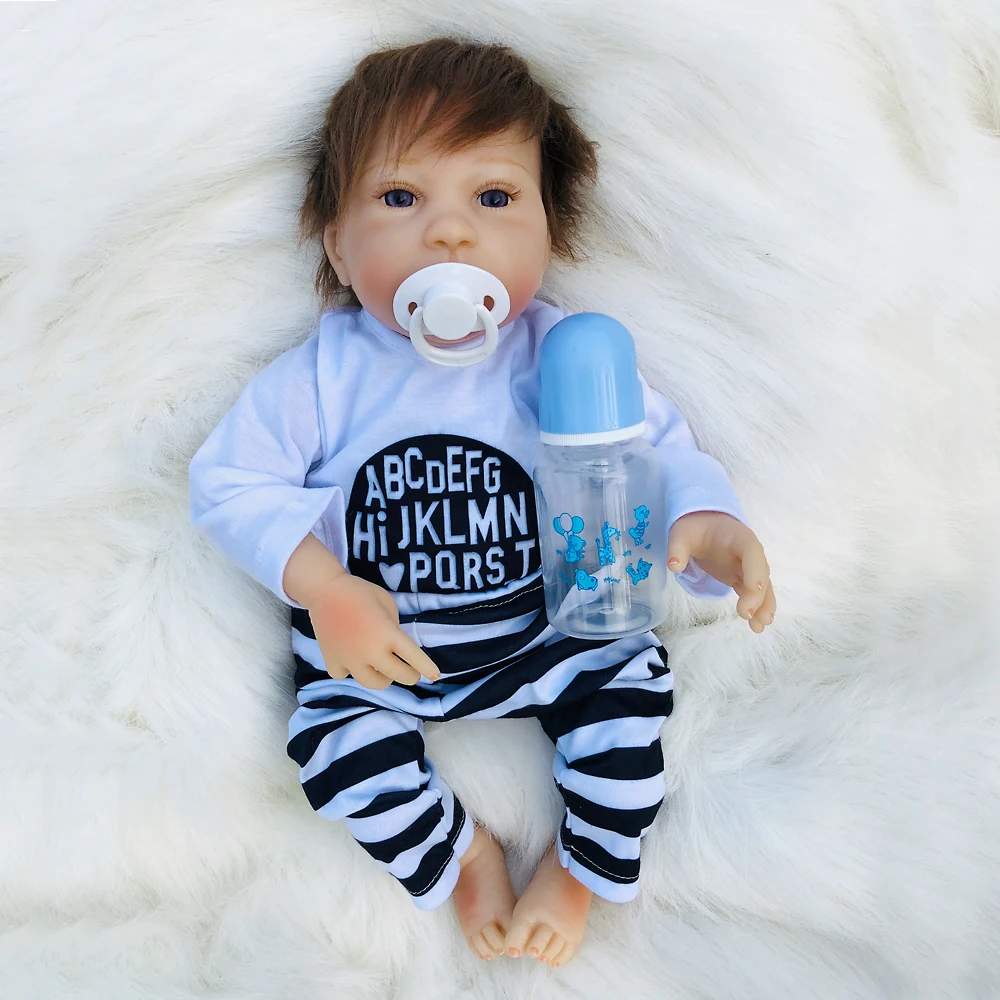 Кукла Reborn baby doll18 &quot 46 см для новорожденных живого мальчика l.o.l кукла детей