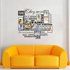 DIY Family Photo Frame Decor Stickers French House Rules S'aime Vinyl Wall Decal Stickersl Art  Mural House Decoration ► Photo 2/6
