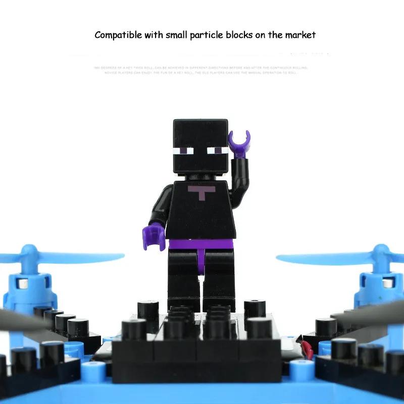 2.4G DIY Building Blocks Drone(6-Axis Gyro) with HD wifi FPV camera RC Drone Model children assembl