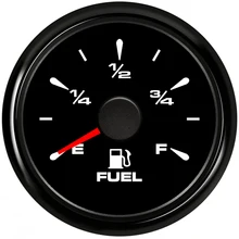 Compteur numérique de niveau de carburant pour moto, 52mm, 12-24v, plage E-F, pour bateau, automobile, yacht, avec rétro-éclairage 8 couleurs