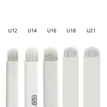 

Embroidery Needle U Shape U12/U14/U16/U18/U21 Eyebrow Tattoo Microblading Blades For Permanent Makeup Manual Pen 3D Eyebrows