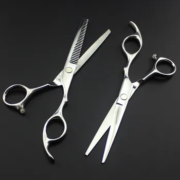 

professional Japan 4cr 6 inch hair scissors haircut cutting barber makas hair scissor thinning shears hairdressing scissors set