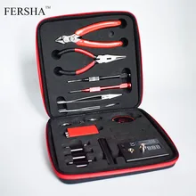 

FERSHA DIY Tool Bag Tweezers Pliers Wire Heaters Kit Coil Jig Winding For Packing Electronic Cigarette Accessories