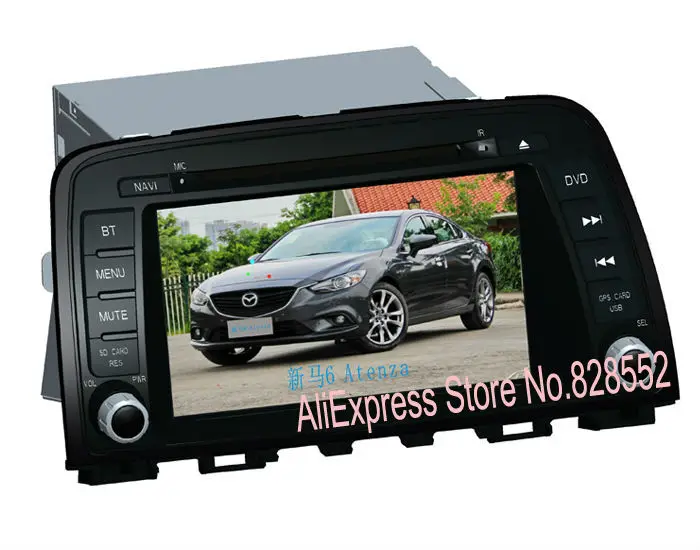 Discount Free Shipping Car DVD Player For New MAZDA 6 With Gps Navigation Radio BT IPOD TV Free Maps 2