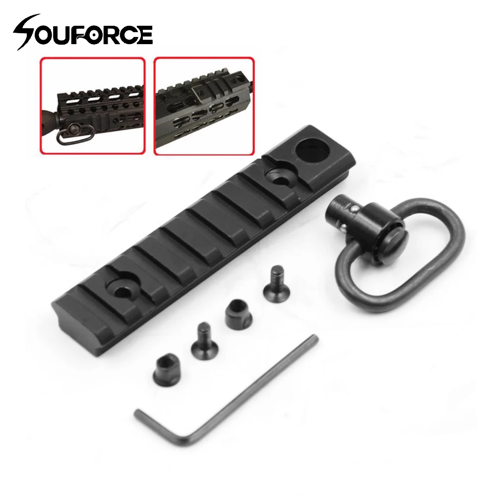 

Handguard Rail 1.25 Inch Sling Adapter 5 Slot Picatinny Rail Keymod Handguard Section 2.44 Inch Sling Adapter for Gun Accessory