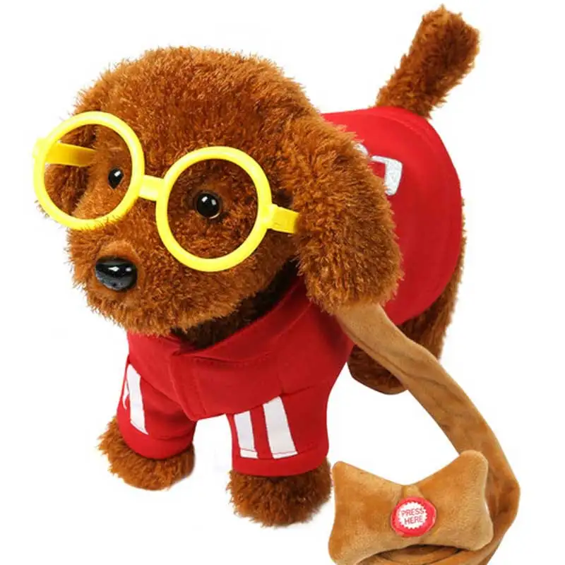 

Robot Dog Sound Control Electronic Puppy Interactive Animal Plush Pet Walking Music Teddy Toys For Children Birthday Gift