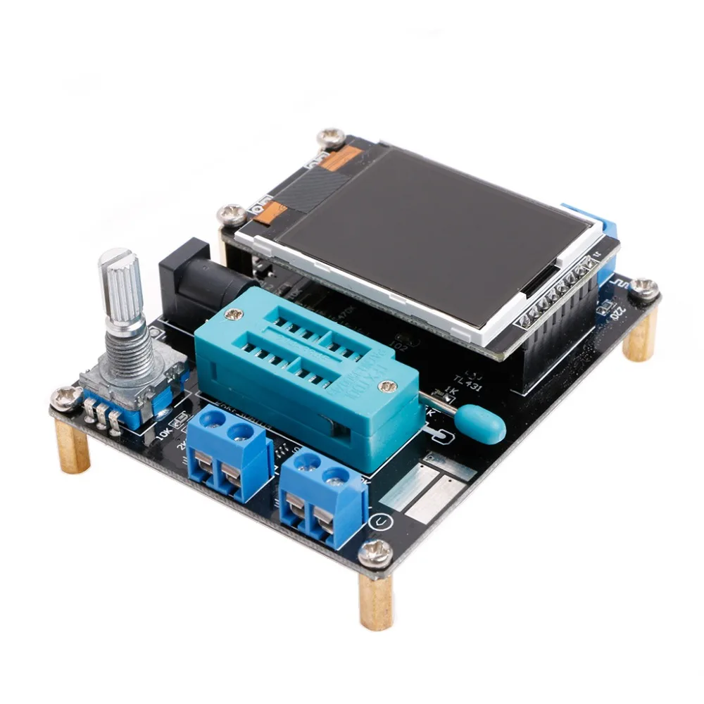 

M328 DIY Transistor Tester LCR Diode Capacitance ESR Meter PWM Signal Generator Electrical Instruments Test Tools