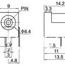 Разъем питания постоянного тока Разъем DC-0052