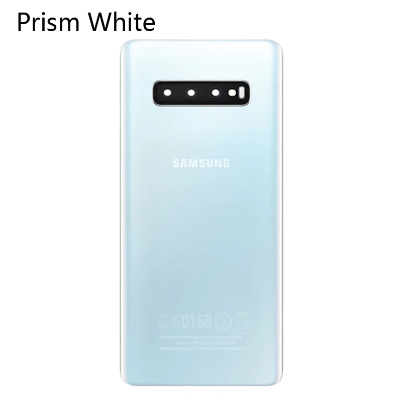 Оригинальное заднее стекло для SAMSUNG Galaxy S10 задняя крышка SM G973 Plus G975 G975F корпус