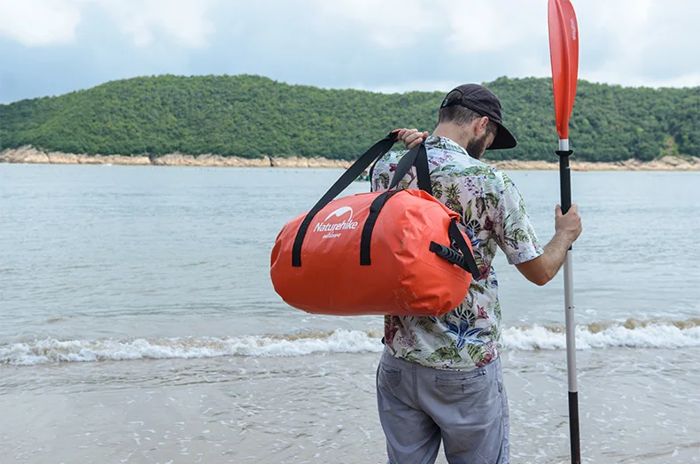 NatureHike водонепроницаемая сумка верблюжья сумка рюкзак для пляжа рафтинг дрейфующий плавательный водонепроницаемый мешок 40L-60L