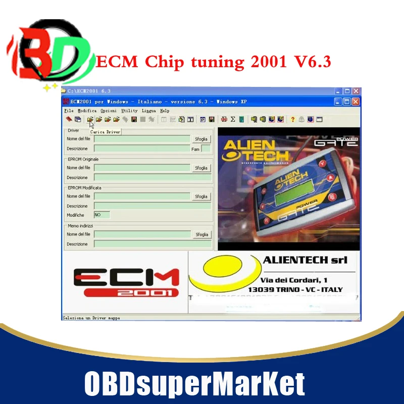 ECM чип тюнинг 2001 V6.3 с 11500 драйверами ECM chiptuning программное обеспечение с онлайн-доставкой