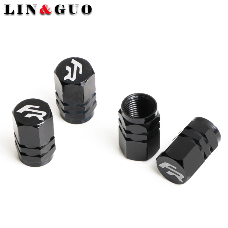 

4PCS Car Tyre Air Valve Caps Bicycle Tire Valve Cap for Seat Leon Ibiza cupra Altea Belt Racing FR Car Styling
