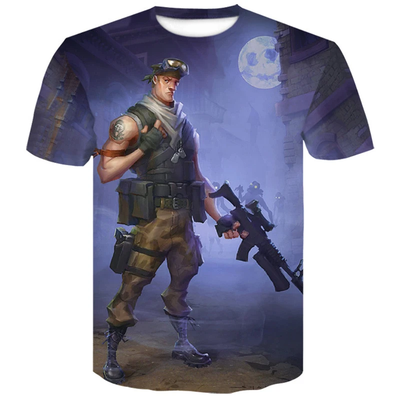 

funny t shirts fortnite battle royale t-shirt Game Men Women short sleeve brand Tops Fortniter 3D Print Men's Big Size xxxxl top