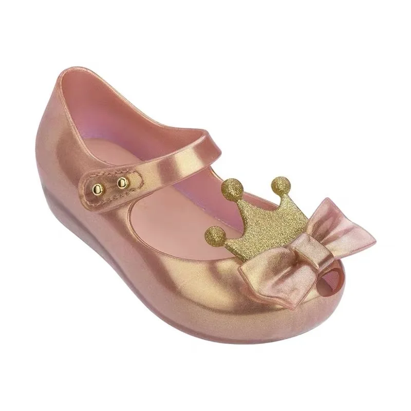 Mini Melissa Ultragirl Crown новые оригинальные прозрачные сандалии для девочек детские сандалии детская пляжная обувь Нескользящая обувь для малышей