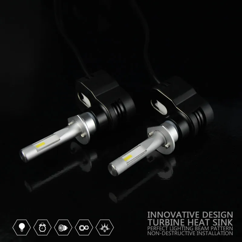 2Pcs/set Souel CSP 60W 8400LM T5 Auto LED HeadLight Kit Bulb H1 Car Lamp 12V-24V | Автомобили и мотоциклы
