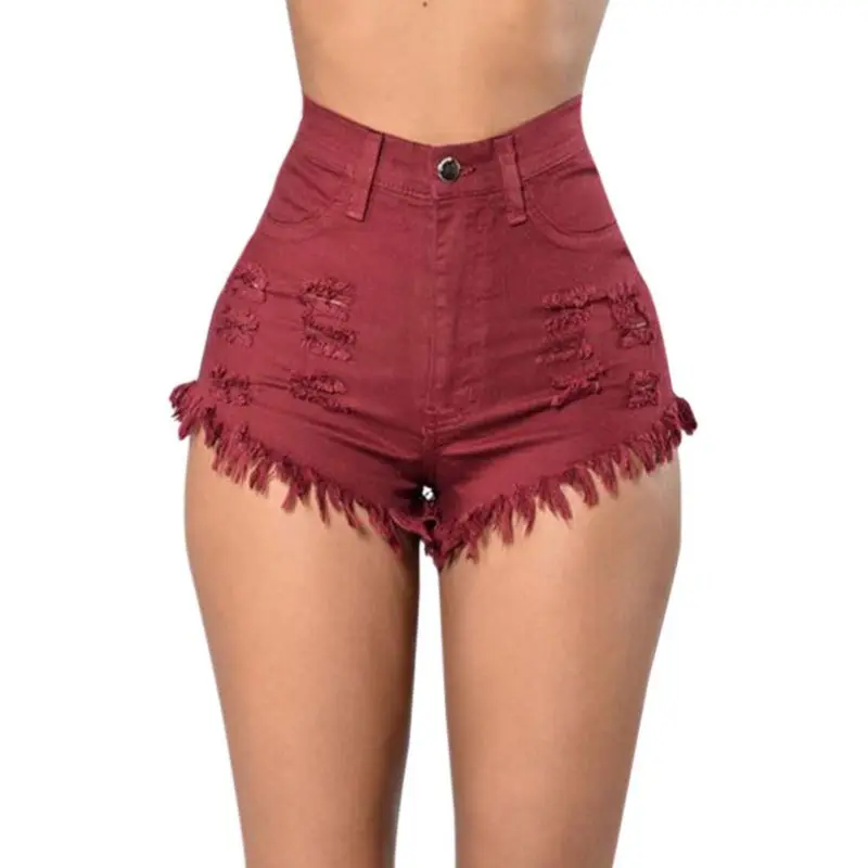 Women Casual Short Jeans Fashion High Waist Denim Shorts