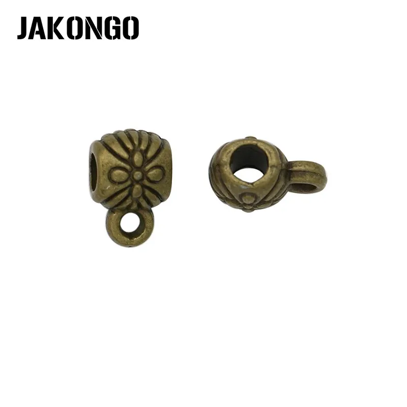 JAKONGO 20 шт антикварные бронзовые бусины европейские для изготовления браслета и