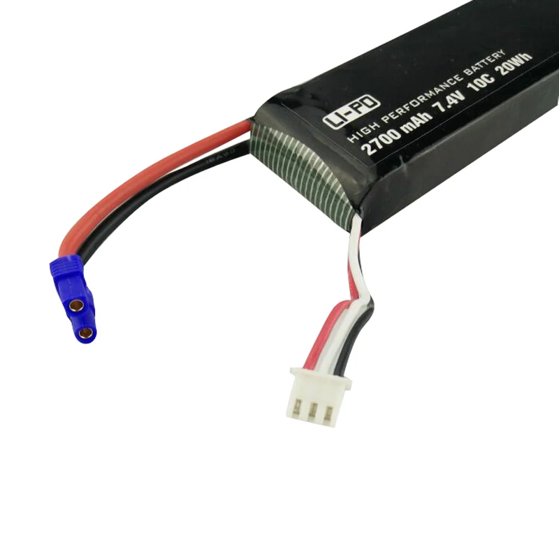 7,4 V 2700mAh 10C 20WH Lipo батарея+ зарядное устройство переменного тока для Hubsan H501S X4 FPV Бесщеточный RC Квадрокоптер Дрон запасные части батарея