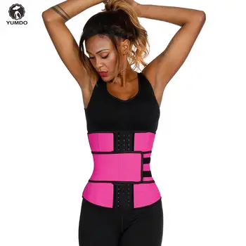 

Yumdo 100% Latex Waist Trainer Corset 7 Steel Bone Shapewear Body Shapers Women Corset Slimming Belt Waist Shaper Cinta Modelado