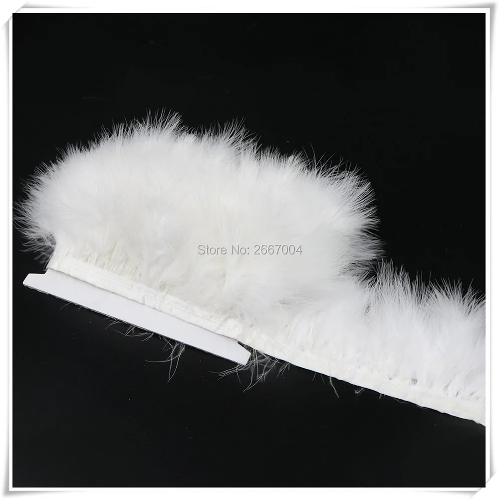 1 white marabou trimming 5