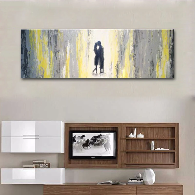 

Canvas Art Handmade Modern Colorful Oil Paintings Wall Picture Abstract Figure Painting For Living Room Wall Decoration Unframed