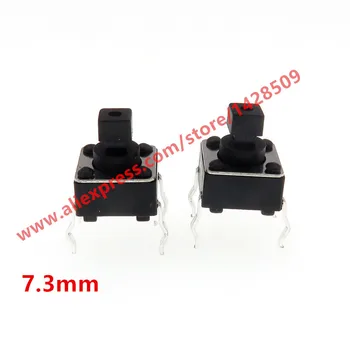 

200Pcs 6*6*7.3MM Square Head 6*6*7.3H 4 pin Micro Switch Button Switch
