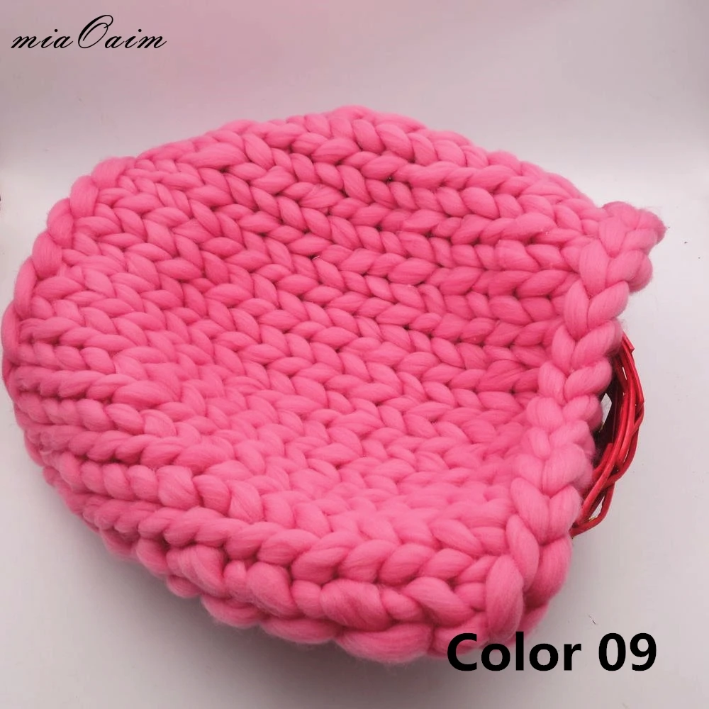 Cobertor de Malha Cobertor do Bebê Recém-nascido Foto Prop Chunky Fotografia Cesta Enchimento Stuffer Backdrops 45*45cm 21 High Quality Mamãe e Bebê