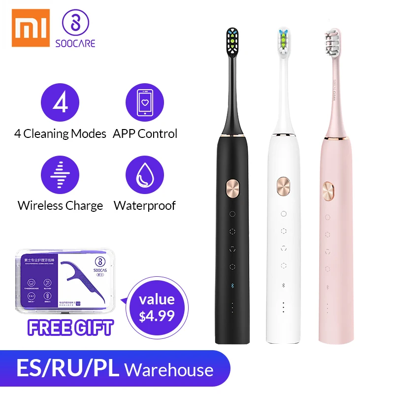 2619.66 руб. 30% СКИДКА|Xiaomi mijia Soocas X3 звуковая электрическая зубная щетка USB перезаряжаемая обновленная взрослых Водонепроницаемая ультразвуковая автоматическая-in Электрические зубные щетки from Бытовая техника on Aliexpress.com | Alibaba Group