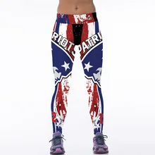NEW 125 Sexy Girl Leggins football rugby patriot team 3D Prints Elastic High Waist Workout Fitness Women Leggings Pants Trousers