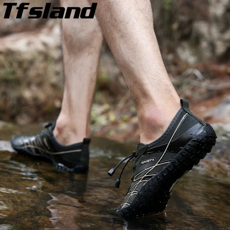 خفيفة الوزن عشاق رياضة الرجال الشاطئ في الهواء الطلق أحذية النساء أحذية الصيف الرحلات المنبع المشي المياه سريعة تجفيف أكوا أحذية