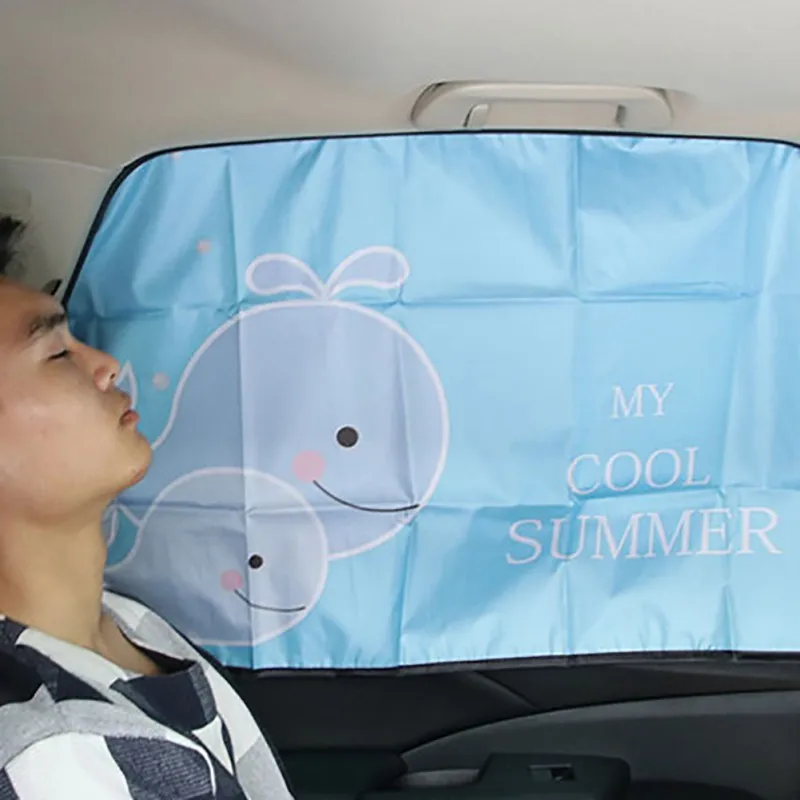 Универсальный Детский автомобильный солнцезащитный козырек на присоске штора с мультипликационными мотивами солнцезащитный щит сетчатый чехол солнцезащитные козырьки боковое окно