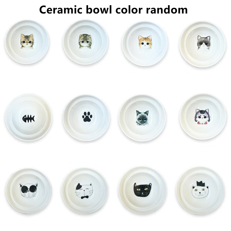 Новые Столовые Приборы для домашних животных Бамбуковая посуда керамическая