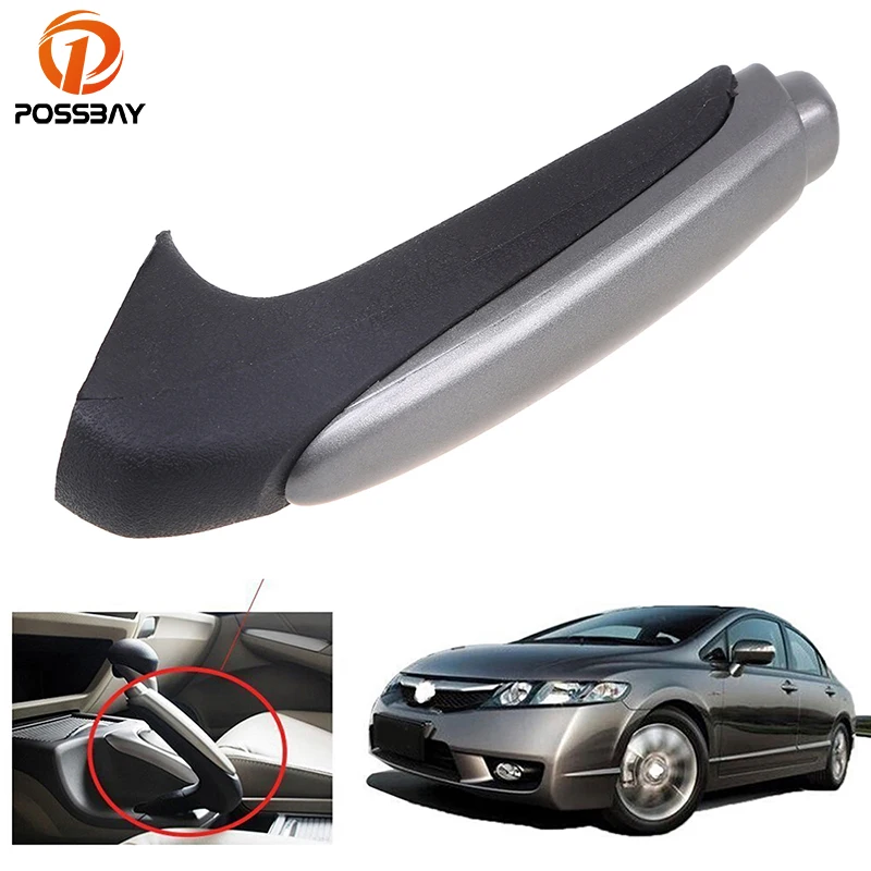 POSSBAY крышки на ручки автомобиля для Honda Civic Sedan 2006-2011 для ручного рычага стояночного тормоза Ручка рукав протектор аксессуары для интерьера