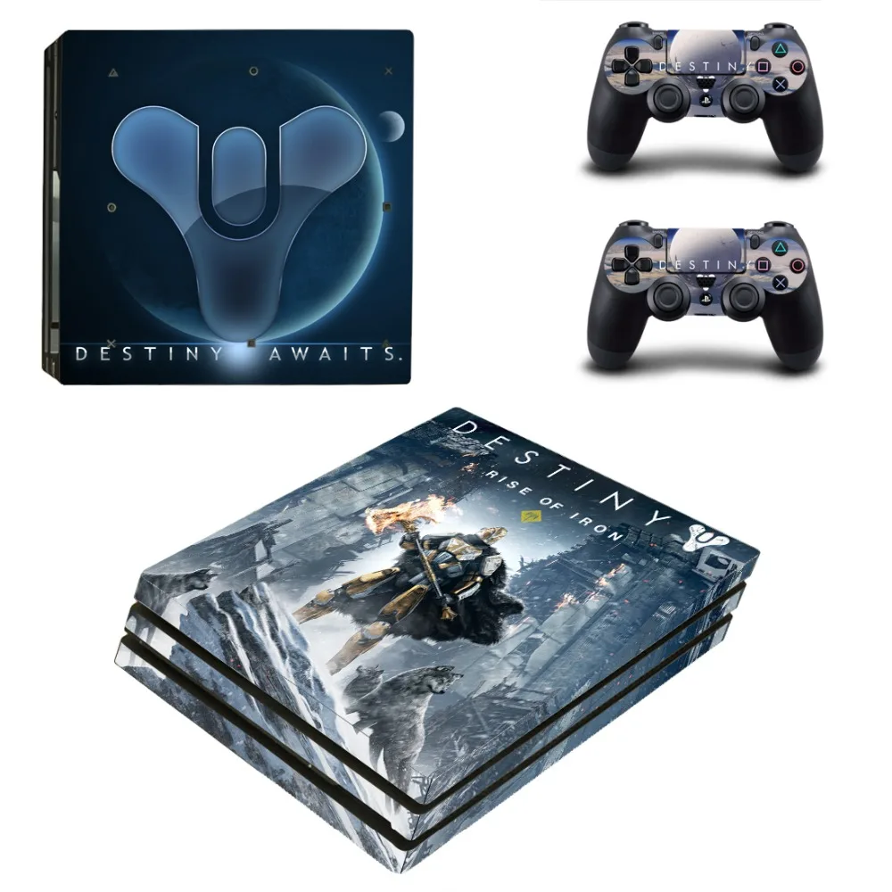 Виниловая наклейка для игровой консоли Destiny 2 PS4 Pro Playstation 4 и контроллеров