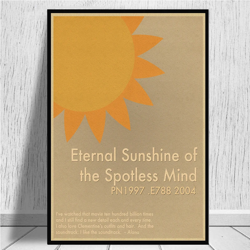 Вечное солнце безупречного ума Джима Карри фильм Ретро плакат искусство Декор для стен в винтажном стиле плакат