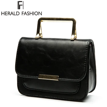 

Hearld Fashion High Quality Top-handle PU Leather Flap Bags Designer Fashion Women's Handbag Sequined Shoulder Bag Messenger bag