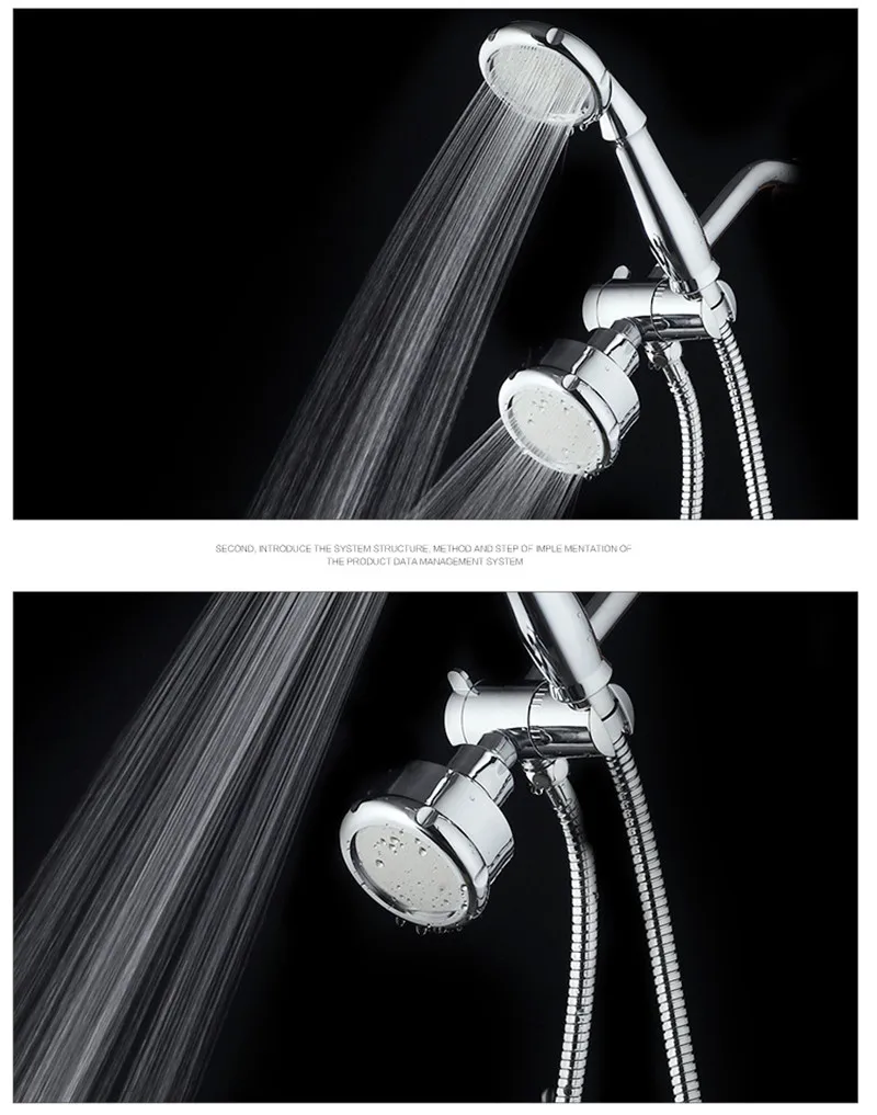 Новое поступление ABS нано-под давлением ручной душ и Showerhead Combo душевая Системы Стандартный G1/2 воды совместных Ванная комната Душ комплект