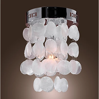 

Chrome Finish Shell Flush Mount light 22*30cm