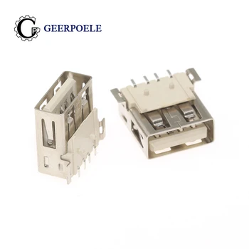 

10 pcs/lot Type A USB 2.0 4 Pin SMT 30V 1.5A USB Connector Female Port Jack Tail Plug Socket Electric Terminals