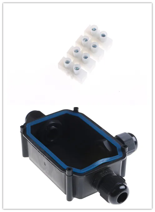 Waterproof Black IP66 Plastic Cable Wire Connector Gland Electrical T06-3