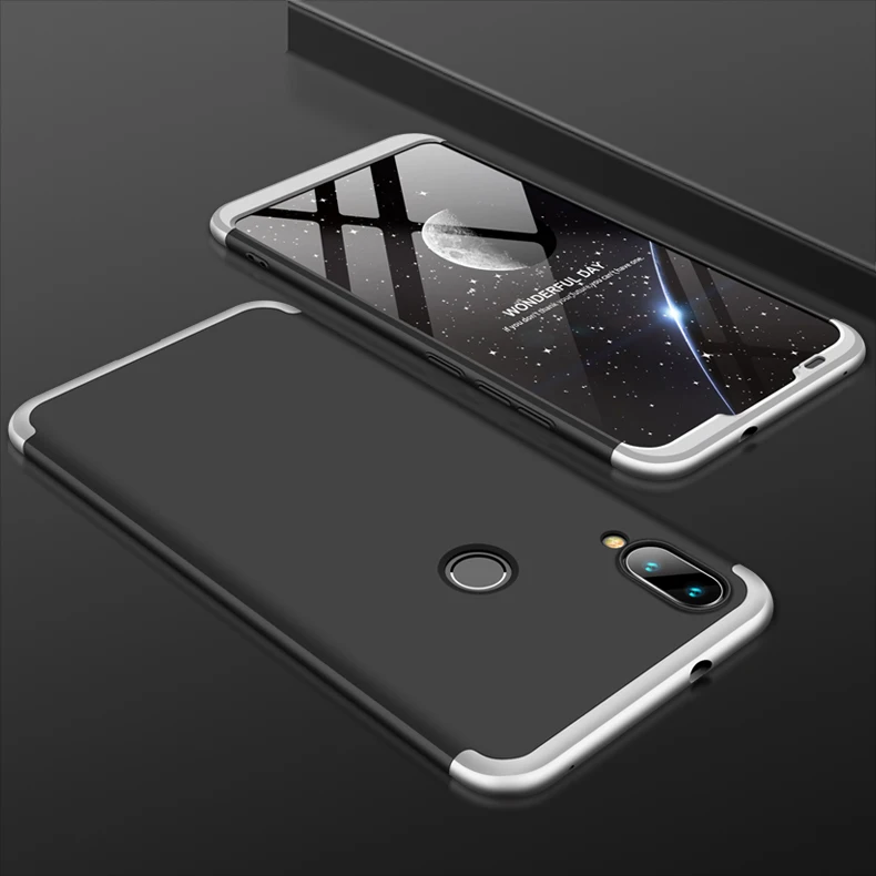 Для Xiaomi mi Play чехол 360 полная защита противоударный 3 в 1 чехол для телефона для Xio mi Play чехол - Цвет: Silver Black