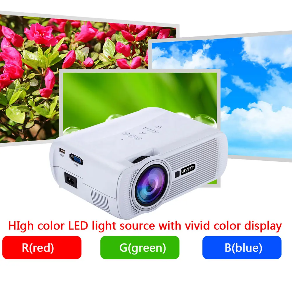 المحمولة Wifi الكشافات 1080 P Android4.4 HD 7000 شمعة الفيلم مشغل الوسائط جهاز عرض مسرحي منزلي ل لعبة فيديو التلفزيون LSMK99
