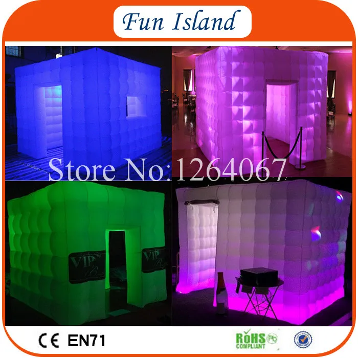 

Free Shipping 4x4m Cheap Commercial Inflatable PhotoBooth For Advertising Photo Booth Inflatable For Party