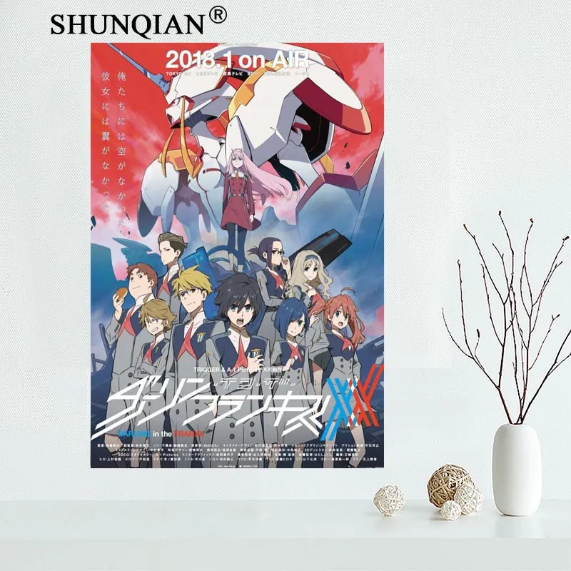 Aliexpress.com : Buy Custom DARLING in the FRANXX Canvas Painting Poster Cloth Fabric Wall Art ...